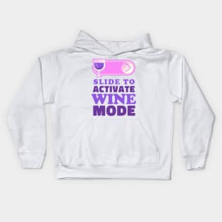 Slide to unlock Wine Kids Hoodie